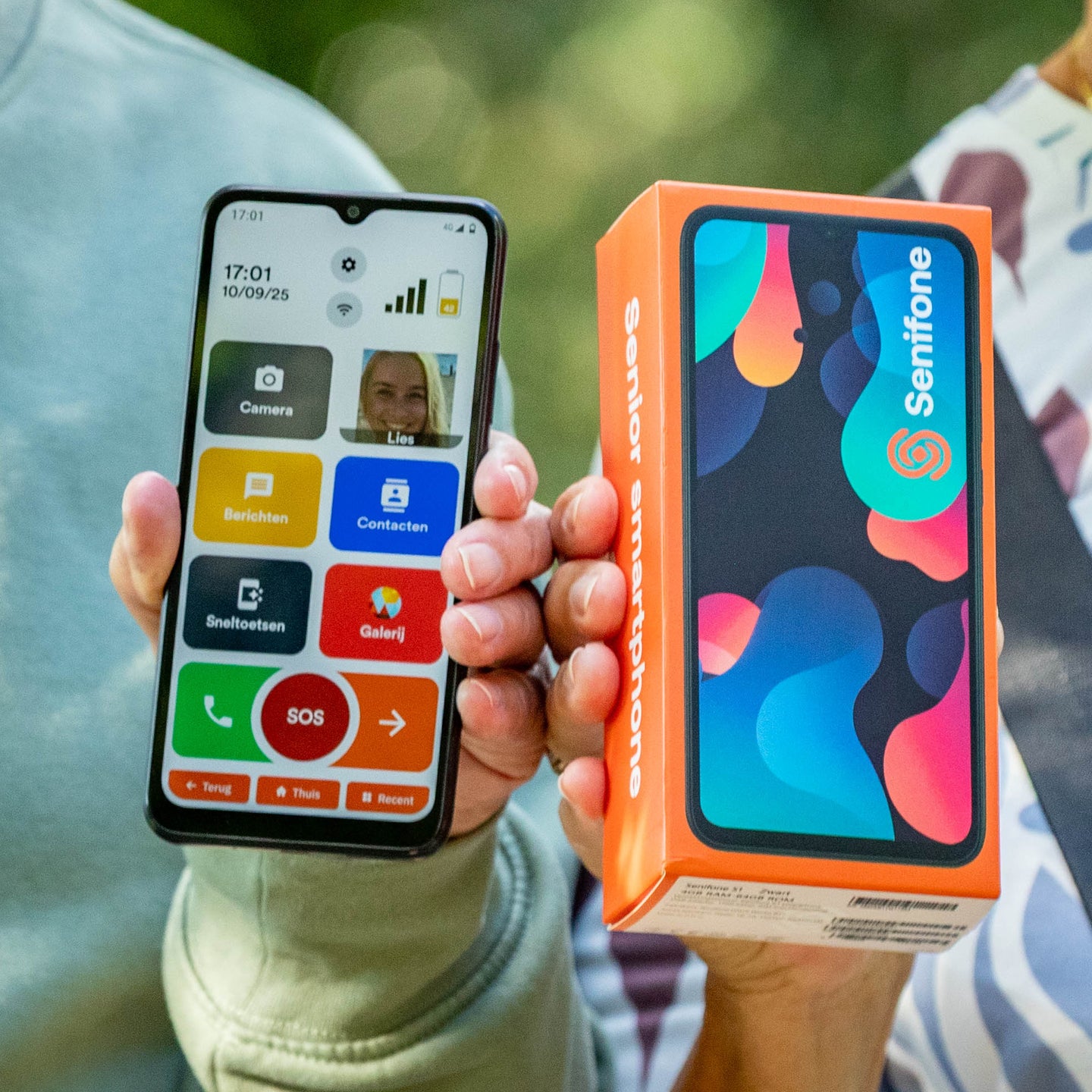 Senifone S1 groot scherm senioren smartphone display